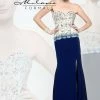 In Stock Milano Formals 1850 Size 0 Long Fitted Embellished Formal Dress Slit Mother Of