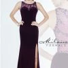 In Stock Milano Formals 1855 Size 0 Prom Dress Pageant Gown Formal High Neck Slit
