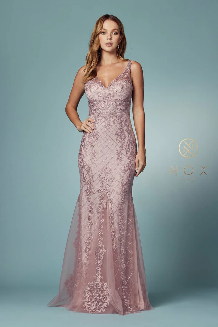 Mermaid Dresses Nox Anabel A398 Long Embellished Lace Formal Evening Gown Prom Dress Wedding Guest 10 Mermaid Dresses Nox Anabel A398 Long Embellished Lace Formal Evening Gown Prom Dress Wedding Guest