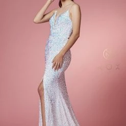 In Stock Backless Dresses Nox Anabel R433 Size 6, 12 Green Long Fitted Velvet Sequin Prom Dress Formal Slit V Neck Corset 22 In Stock Backless Dresses Nox Anabel R433 Size 6, 12 Green Long Fitted Velvet Sequin Prom Dress Formal Slit V Neck Corset