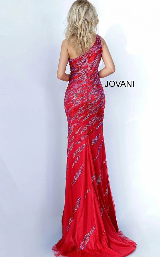 Discontinued Jovani 00685 Long Fitted One Shoulder Crystal Embellished Prom Dress Evening Gown Long Sleeve Dresses 7 Discontinued Jovani 00685 Long Fitted One Shoulder Crystal Embellished Prom Dress Evening Gown Long Sleeve Dresses