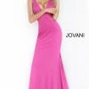 JVN By Jovani Mermaid Dresses Jovani JVN00698 Stretch Glitter V Neck Mermaid Prom Dress Backless Train Gown
