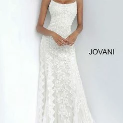 Discontinued Jovani 00862 Long Lace Fit & Flare Wedding Dress Prom Pageant Gown Evening Dress Long Sleeve Dresses 10 Discontinued Jovani 00862 Long Lace Fit & Flare Wedding Dress Prom Pageant Gown Evening Dress Long Sleeve Dresses