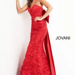 Jovani 02035 Sweetheart Neckline Prom Dress With Bow Strapless