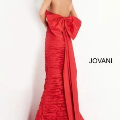 Jovani 02035 Sweetheart Neckline Prom Dress With Bow Strapless