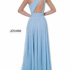Jovani 02114 Perriwinkle One Shoulder Chiffon Prom Dress 7 Jovani 02114 Perriwinkle One Shoulder Chiffon Prom Dress