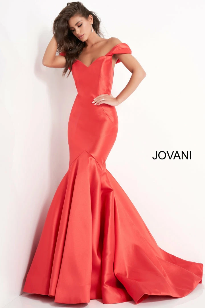 Jovani 02359 Long Off The Shoulder Mermaid Prom Dress Pageant Gown Train 5 Jovani 02359 Long Off The Shoulder Mermaid Prom Dress Pageant Gown Train
