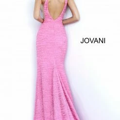 Jovani 02472 Long Fitted Glitter Jersey Prom Dress Sheer V Neck Shimmer Pageant 15 Jovani 02472 Long Fitted Glitter Jersey Prom Dress Sheer V Neck Shimmer Pageant