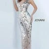 Jovani 02507 Long Cut Glass Prom Jumpsuit Pageant Pant Suit Plunging V Neck Jumpsuits & Rompers