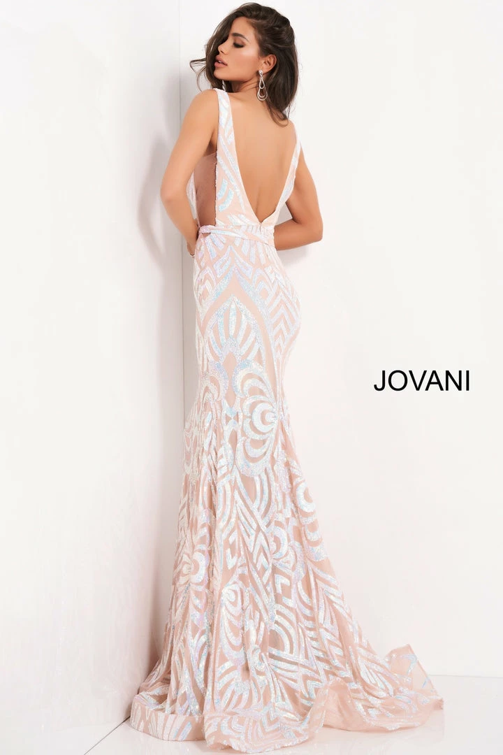 Jovani 02753 Long Fitted Sequin Mermaid Prom Dress V Neckline Pageant Dress Mermaid Dresses 4 Jovani 02753 Long Fitted Sequin Mermaid Prom Dress V Neckline Pageant Dress Mermaid Dresses