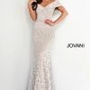 Jovani 02905 Fitted Long Lace Evening Gown Mother Of The Bride Off Shoulder