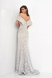 Jovani 02905 Fitted Long Lace Evening Gown Mother Of The Bride Off Shoulder 6 Jovani 02905 Fitted Long Lace Evening Gown Mother Of The Bride Off Shoulder