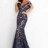 Jovani 02912 Lace Evening Gown Mother Of The Bride Dress Off The Shoulder