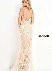 In Stock Jovani 03023 Size 00 Lilac Sheer Feather Prom Dress Plunging Neckline Pageant Gown Embellished 24 In Stock Jovani 03023 Size 00 Lilac Sheer Feather Prom Dress Plunging Neckline Pageant Gown Embellished