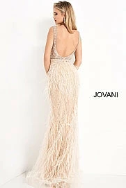 In Stock Jovani 03023 Size 00 Lilac Sheer Feather Prom Dress Plunging Neckline Pageant Gown Embellished 9 In Stock Jovani 03023 Size 00 Lilac Sheer Feather Prom Dress Plunging Neckline Pageant Gown Embellished