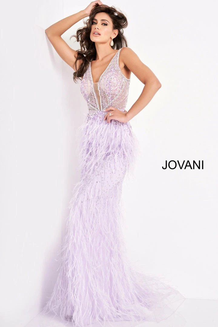In Stock Jovani 03023 Size 2 Orange Sheer Feather Prom Dress Plunging Neck Wedding Gown Pageant Gown Mermaid Dresses 11 In Stock Jovani 03023 Size 2 Orange Sheer Feather Prom Dress Plunging Neck Wedding Gown Pageant Gown Mermaid Dresses