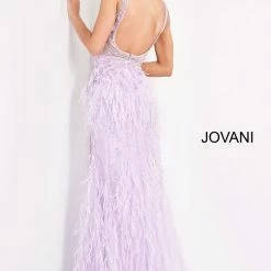 In Stock Jovani 03023 Size 2 Orange Sheer Feather Prom Dress Plunging Neck Wedding Gown Pageant Gown Mermaid Dresses 32 In Stock Jovani 03023 Size 2 Orange Sheer Feather Prom Dress Plunging Neck Wedding Gown Pageant Gown Mermaid Dresses