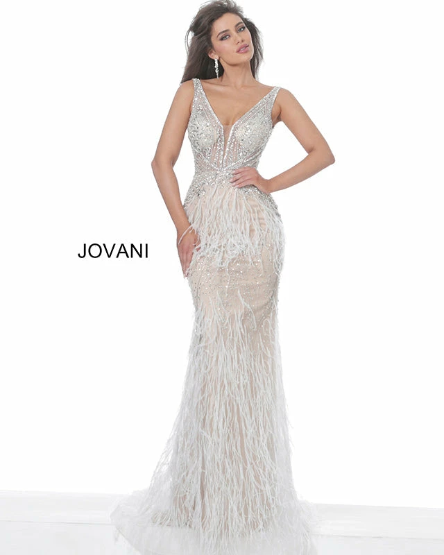 In Stock Jovani 03023 Size 2 Orange Sheer Feather Prom Dress Plunging Neck Wedding Gown Pageant Gown Mermaid Dresses 13 In Stock Jovani 03023 Size 2 Orange Sheer Feather Prom Dress Plunging Neck Wedding Gown Pageant Gown Mermaid Dresses