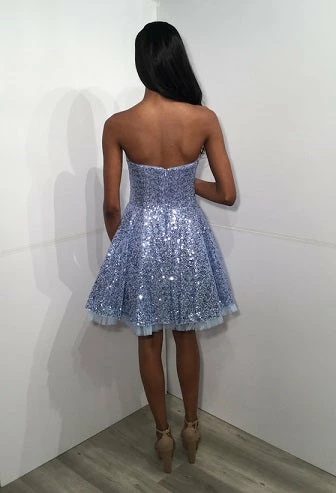 Jovani 04020 Short Sequin Fit & Flare Cocktail Dress Homecoming Strapless Ruffle Sequin Dresses 6 Jovani 04020 Short Sequin Fit & Flare Cocktail Dress Homecoming Strapless Ruffle Sequin Dresses