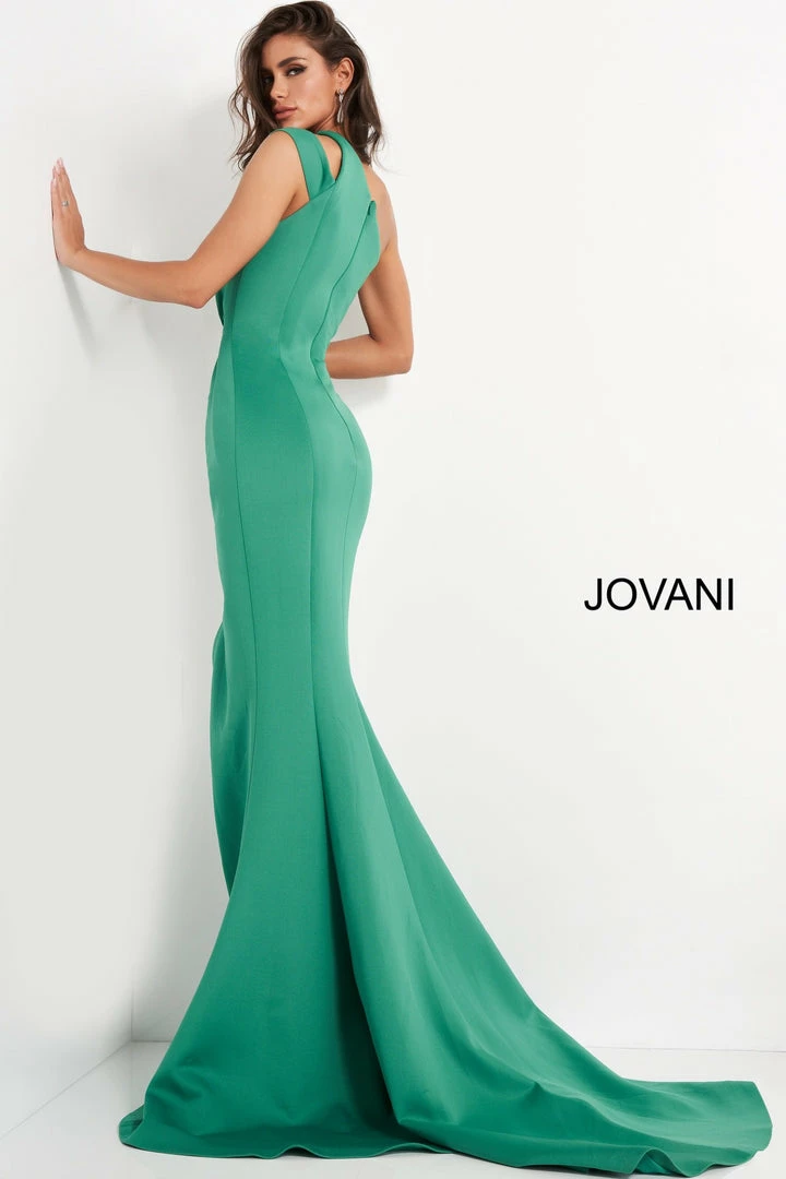 Jovani 04222 Long Train One Shoulder Evening Gown Prom Dress Cutouts Ruched 4 Jovani 04222 Long Train One Shoulder Evening Gown Prom Dress Cutouts Ruched