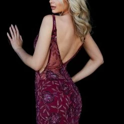 Jovani 04401 Short Sheer Beaded Formal Cocktail Dress V Neck Homecoming Gown Prom Dresses 7 Jovani 04401 Short Sheer Beaded Formal Cocktail Dress V Neck Homecoming Gown Prom Dresses