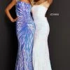 Jovani 05664 Long Sequin Prom Dress Pageant Gown One Shoulder Strap Sequin Dresses