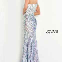 Jovani 05664 Long Fitted Sequin One Shoulder Prom Dress Pageant Gown Mermaid Sequin Dresses