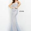 Jovani 05942 Light Blue Prom Dress Backless Evening Pageant Gown Lace Up Open Back Corset Dresses