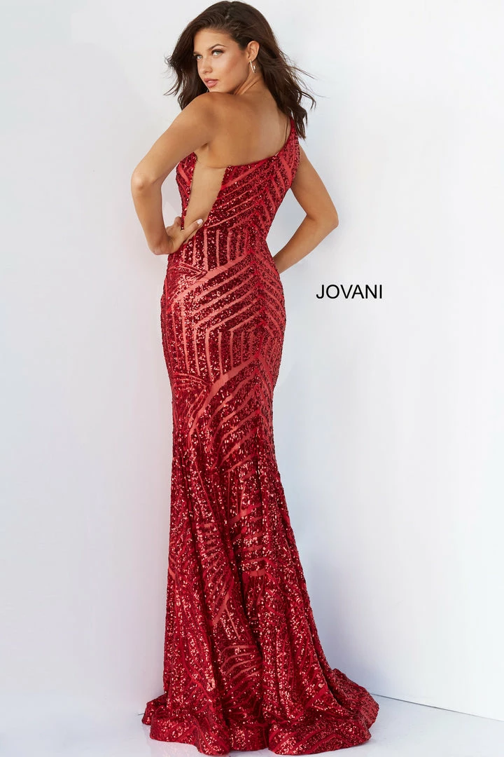 In Stock Jovani 06017 Size 2, 6 Purple Mermaid Prom Dress Pageant Gown Sequin One Shoulder Formal Sheer 7 In Stock Jovani 06017 Size 2, 6 Purple Mermaid Prom Dress Pageant Gown Sequin One Shoulder Formal Sheer