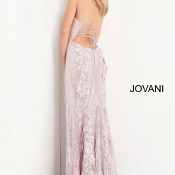 Jovani 06109 Long Sequin Floral Applique Formal Prom Dress Slit Backless Pageant 11 Jovani 06109 Long Sequin Floral Applique Formal Prom Dress Slit Backless Pageant