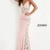 In Stock Mermaid Dresses JOVANI 06232 Size 2 Long Fitted Sequin Sheer Corset Floral Prom Dress Sexy Pageant Gown