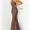 Mermaid Dresses Jovani 06333 Long Mermaid Prom Pageant Gown Formal Dress Shimmer One Shoulder
