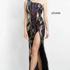 Jovani 06417 Long Straight Prom Pageant Gown Sequin Dresses