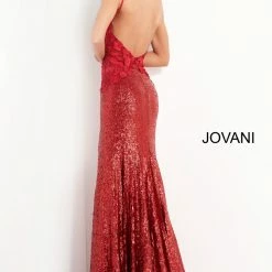 Jovani 06426 Prom Dress Long Fitted Sequin Floral Formal Gown Applique Prom Pageant Sexy Backless Dresses
