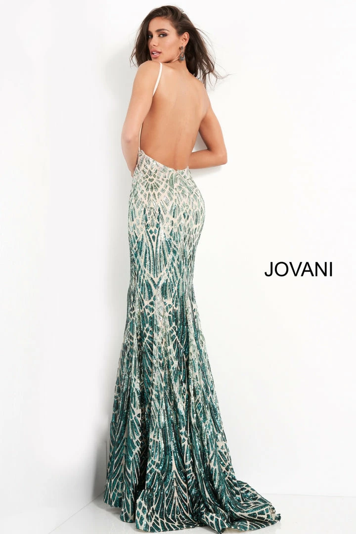 In Stock Jovani 06450 Size 6 Long Backless Sequin Mermaid Prom Dress Formal Pageant Gown V Neck 5 In Stock Jovani 06450 Size 6 Long Backless Sequin Mermaid Prom Dress Formal Pageant Gown V Neck