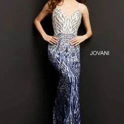 In Stock Jovani 06450 Size 6 Long Backless Sequin Mermaid Prom Dress Formal Pageant Gown V Neck 19 In Stock Jovani 06450 Size 6 Long Backless Sequin Mermaid Prom Dress Formal Pageant Gown V Neck