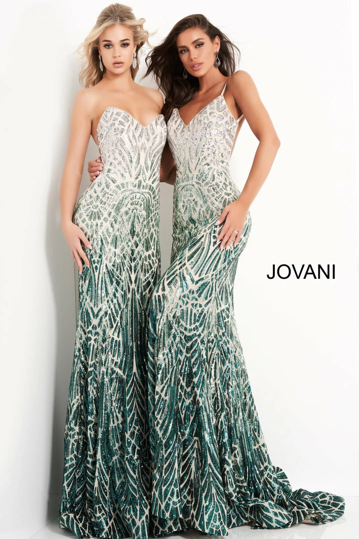 In Stock Jovani 06450 Size 6 Long Backless Sequin Mermaid Prom Dress Formal Pageant Gown V Neck 8 In Stock Jovani 06450 Size 6 Long Backless Sequin Mermaid Prom Dress Formal Pageant Gown V Neck