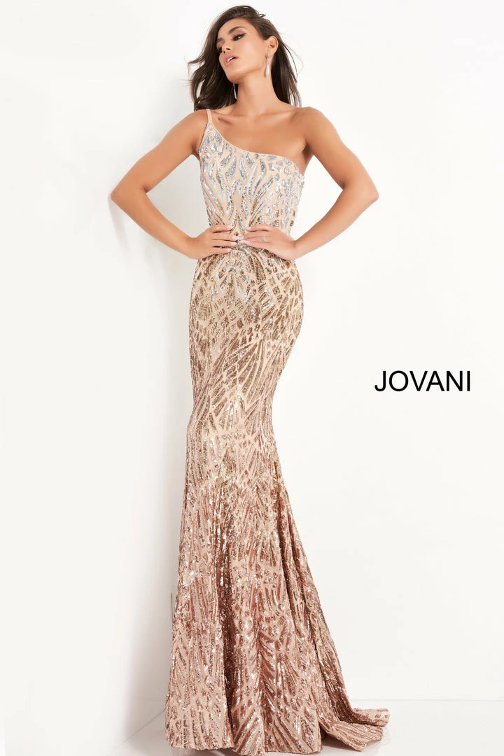 Jovani 06469 Long Fitted Sequin One Shoulder Mermaid Prom Dress Formal Gown Mermaid Dresses 4 Jovani 06469 Long Fitted Sequin One Shoulder Mermaid Prom Dress Formal Gown Mermaid Dresses
