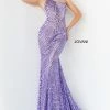 Mermaid Dresses Jovani 06517 Lilac Prom Dress Long Sequin Mermaid One Shoulder Fitted Geometric 1 Mermaid Dresses Jovani 06517 Lilac Prom Dress Long Sequin Mermaid One Shoulder Fitted Geometric