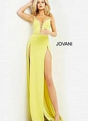 Backless Dresses Jovani 06557 Double Slit Long Prom Dress Sexy Backless Corset Evening Gown