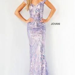 Jovani 06629 Purple Prom Dress Off The Shoulder Sequin Lace Long Evening Gown With Sweeping Train Mermaid Dresses 12 Jovani 06629 Purple Prom Dress Off The Shoulder Sequin Lace Long Evening Gown With Sweeping Train Mermaid Dresses