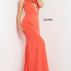 Jovani 06702 Long Straight Prom Pageant Gown Formal Dress One Shoulder