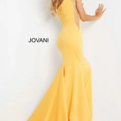 Jovani 06763 Long Mermaid One Should Prom Dress Pageant Gown