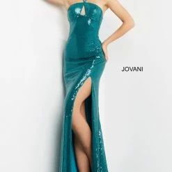 Jovani 07216 Long Straight Prom Pageant Gown Halter Dress