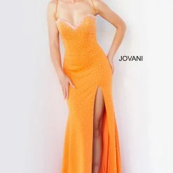Jovani 07383 Long Straight Prom Pageant Gown Embellished Dress Formal Backless Dresses