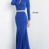 Long Sleeve Dresses Jovani 07392 Long Sleeve Straight Prom Pageant Gown