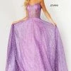 Jovani 07423 Purple Prom Ballgown Sequins Net Sheer Corset Bodice Sweetheart Neckline Spaghetti Straps Evening Dress 2 Jovani 07423 Purple Prom Ballgown Sequins Net Sheer Corset Bodice Sweetheart Neckline Spaghetti Straps Evening Dress