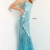 Sequin Dresses Jovani 07627 Long Straight Prom Pageant Gown