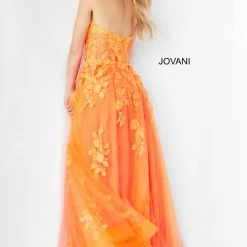 Jovani 07901 Long Ballgown Prom Pageant Gown Sheer Floral A Line Dress