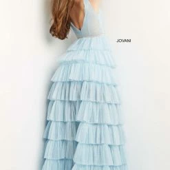 Jovani 07998 Long Ruffle Ballgown Prom Pageant Gown